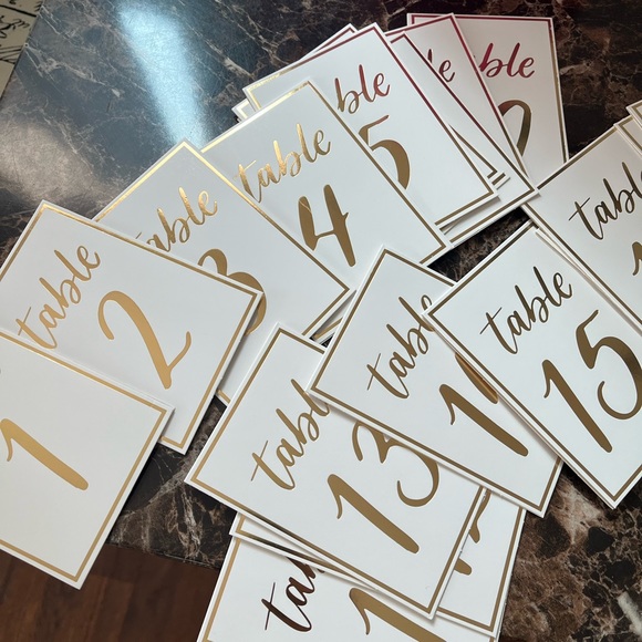 Table Numbers 1-20 - Picture 4 of 5